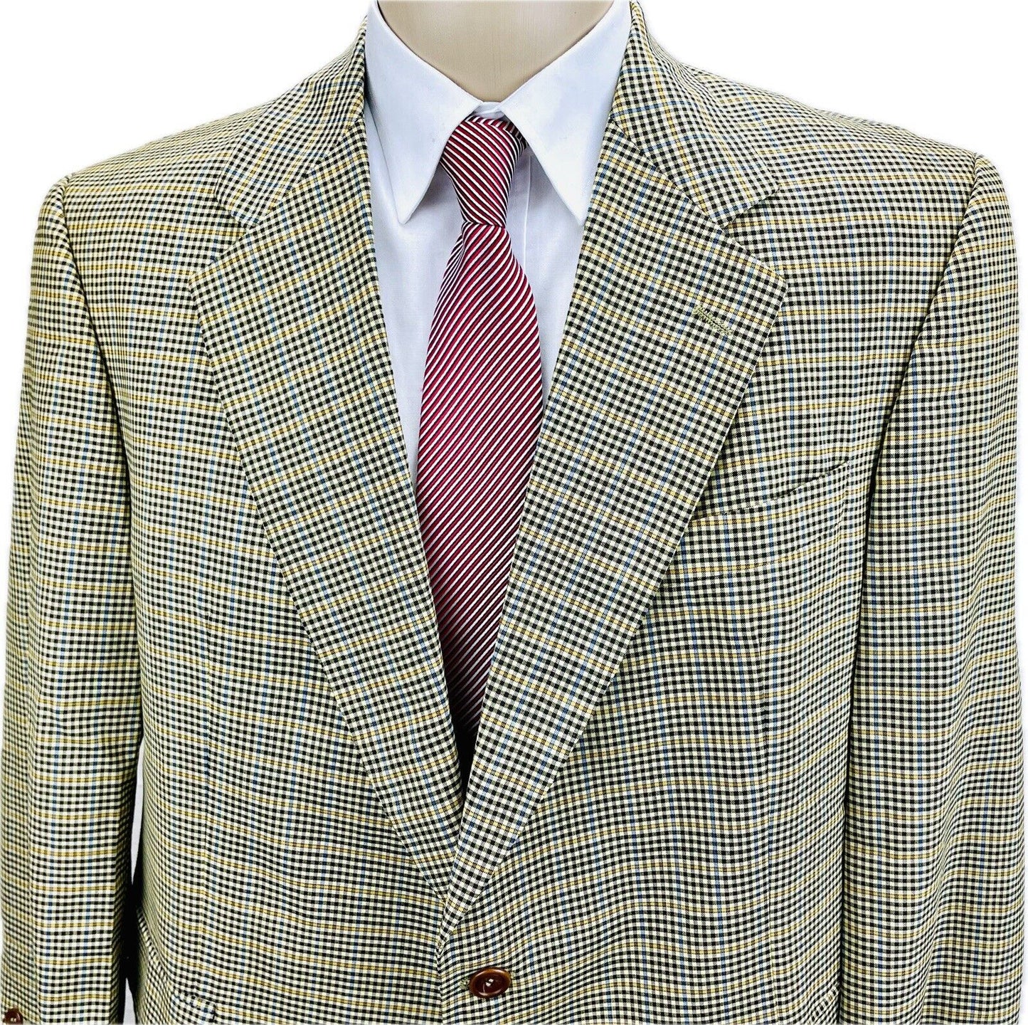 Odermark Sakko 28 Kariert Herren Jacke Jackett Anzug Tweed Vintage
