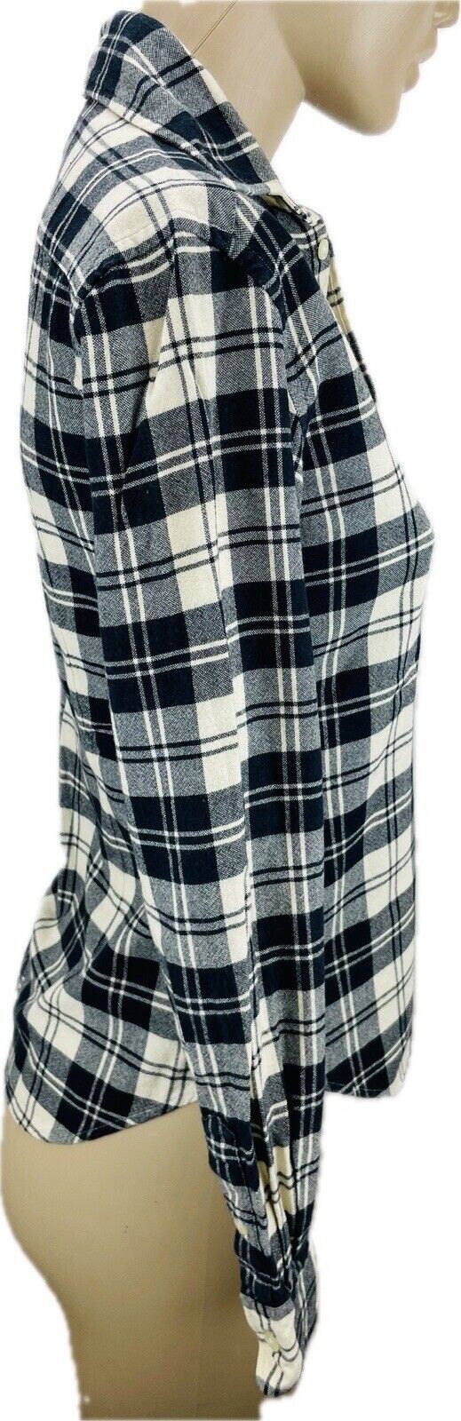 Ralph Lauren Flanellbluse Gr. XS 2 Damen Hemdbluse Sweatshirt Bluse Wolle Polo