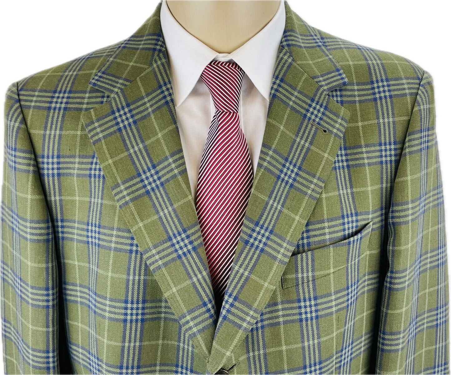 Ermenegildo Zegna Leinensakko 50 Herren Sakko Jackett Jacke Anzug Jagd Tweed