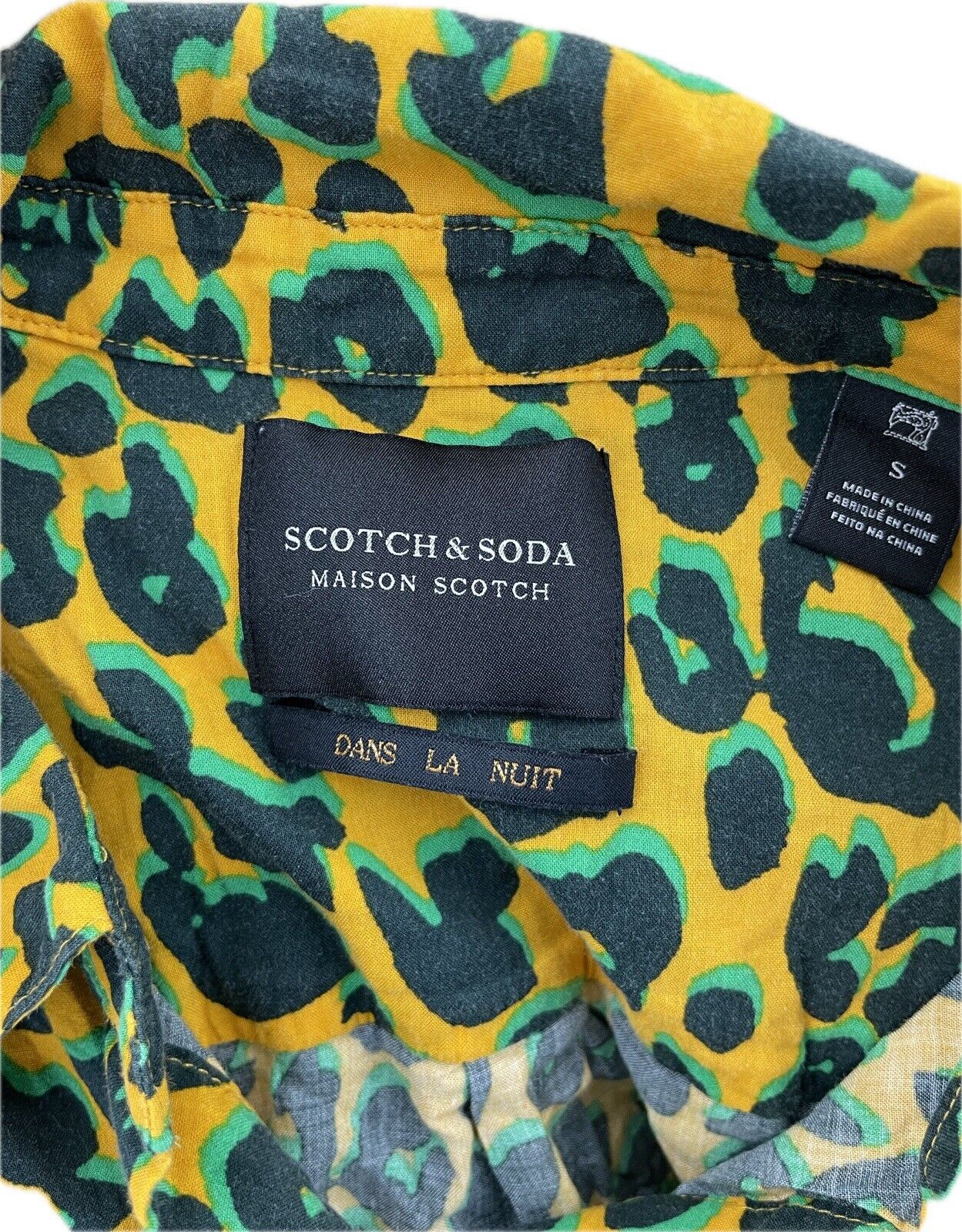 Scotch & Soda Bluse Gr. S Damen Hemdbluse Sweatshirt Frauen Poloshirt Hemd Retro