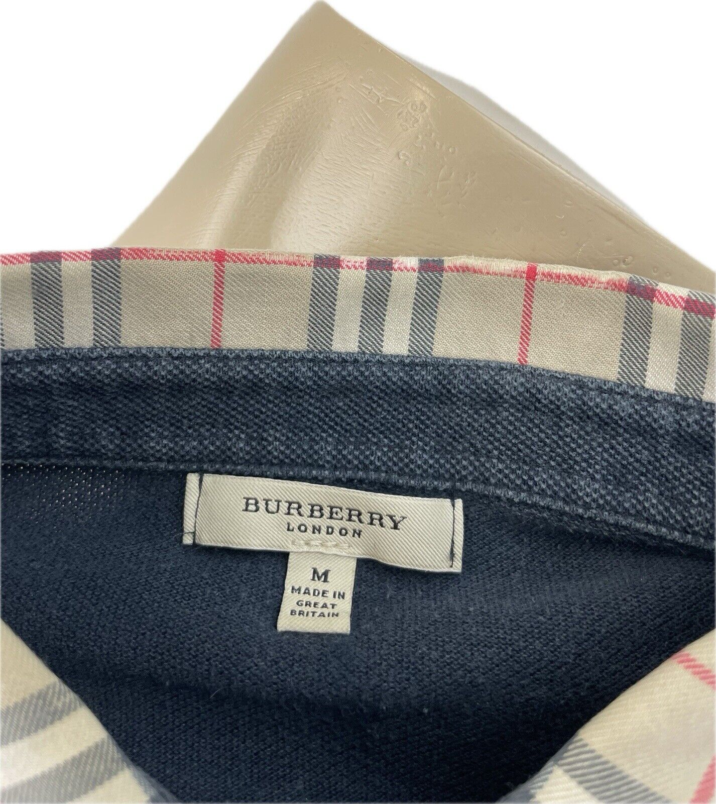 Burberry Poloshirt Gr. M Herren T-Shirt Männer Sweatshirt Hemd Polo Nova Check