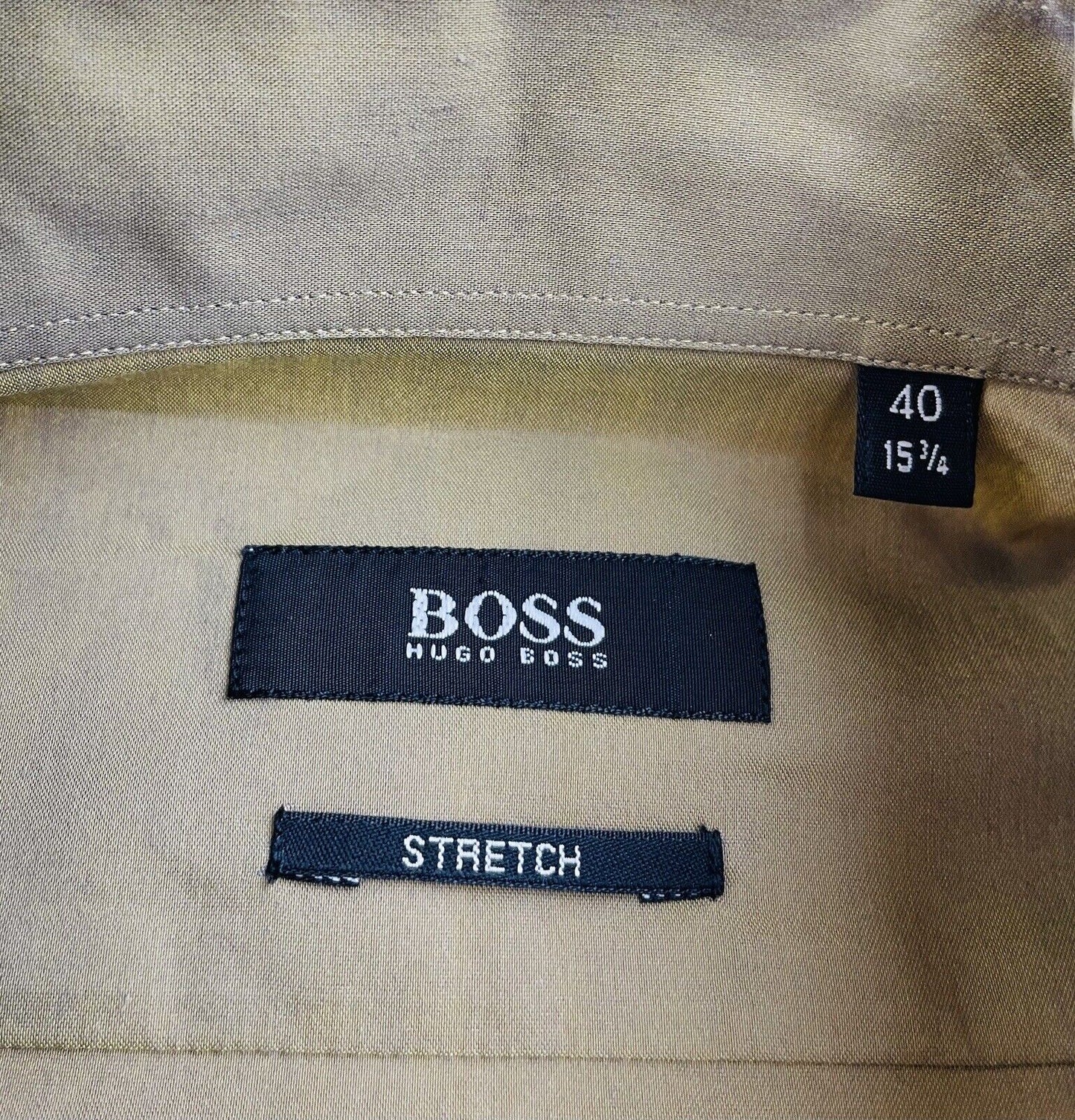 Hugo Boss Hemd Gr. 40 M Herren Hemden Männer Sweatshirt Braunhemd Businesshemd
