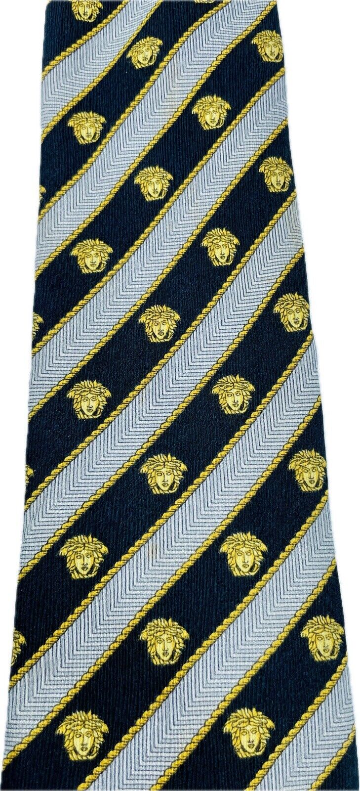 Versace Seidenkrawatte Herren Krawatten Binder Schlips Vintage Seide Retro
