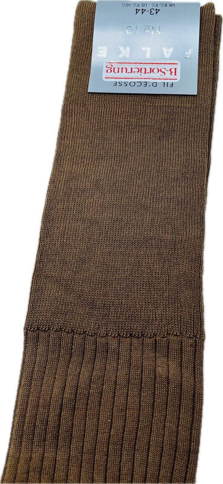 Falke No.10 Socken Gr. 43-44 Herren Kniestrümpfe Strümpfe Braun FIL D´ECOSSE