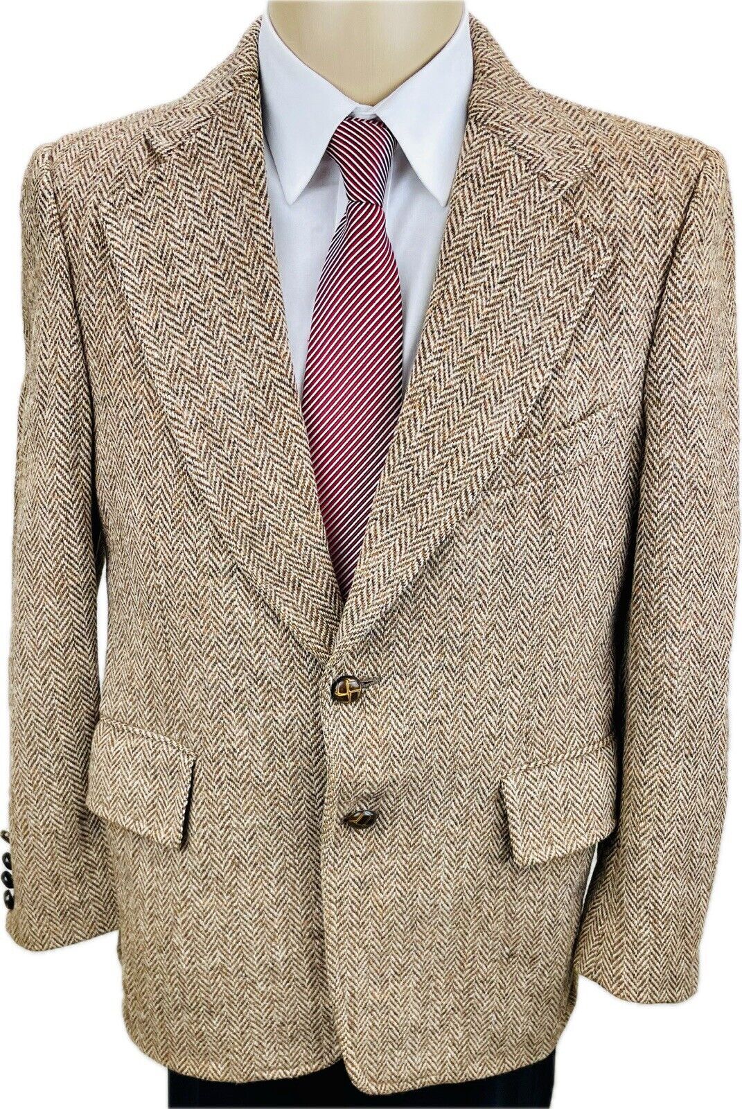 Harris Tweed Tweedsakko 25 Herren Jackett Jacke Anzug Sakkos Jagd Vintage 48