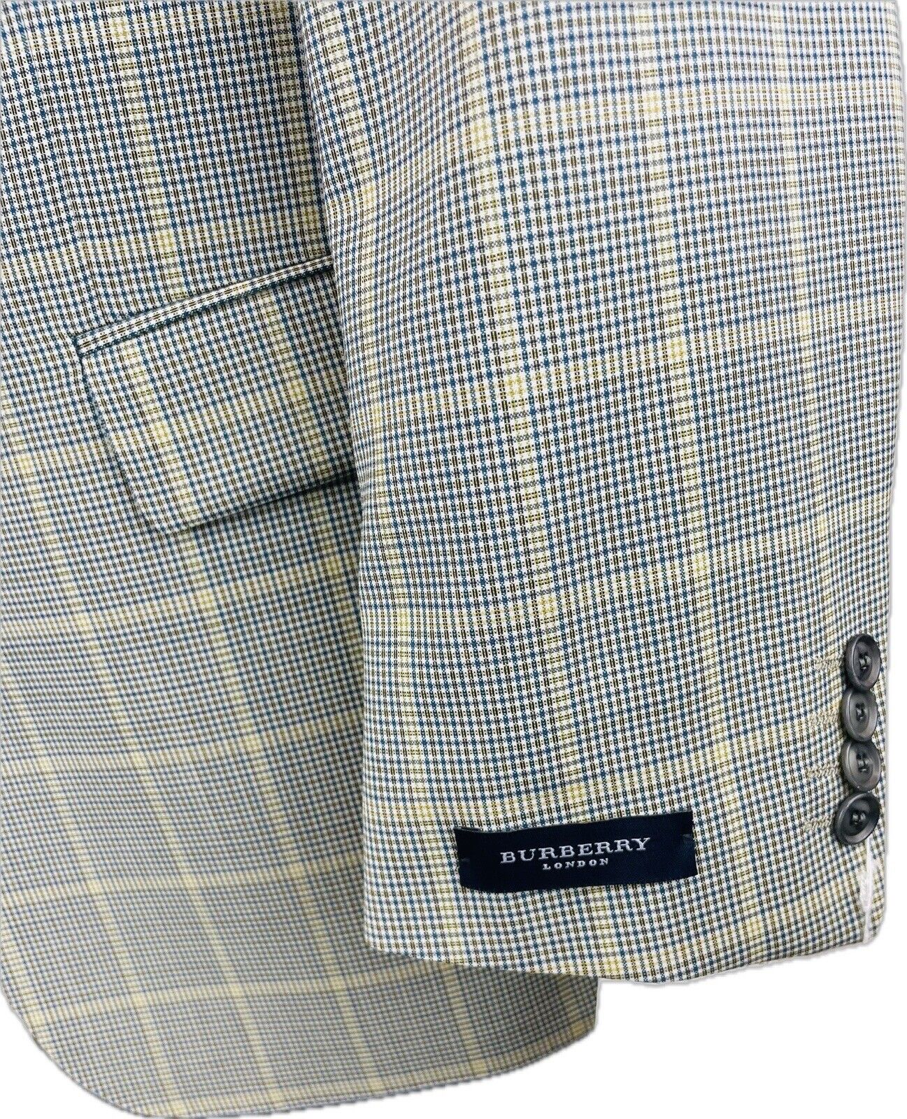 BURBERRY Sakko 50 Herren Jacke Männer Jackett Sakko Anzug Jagd Tweed Kariert Neu