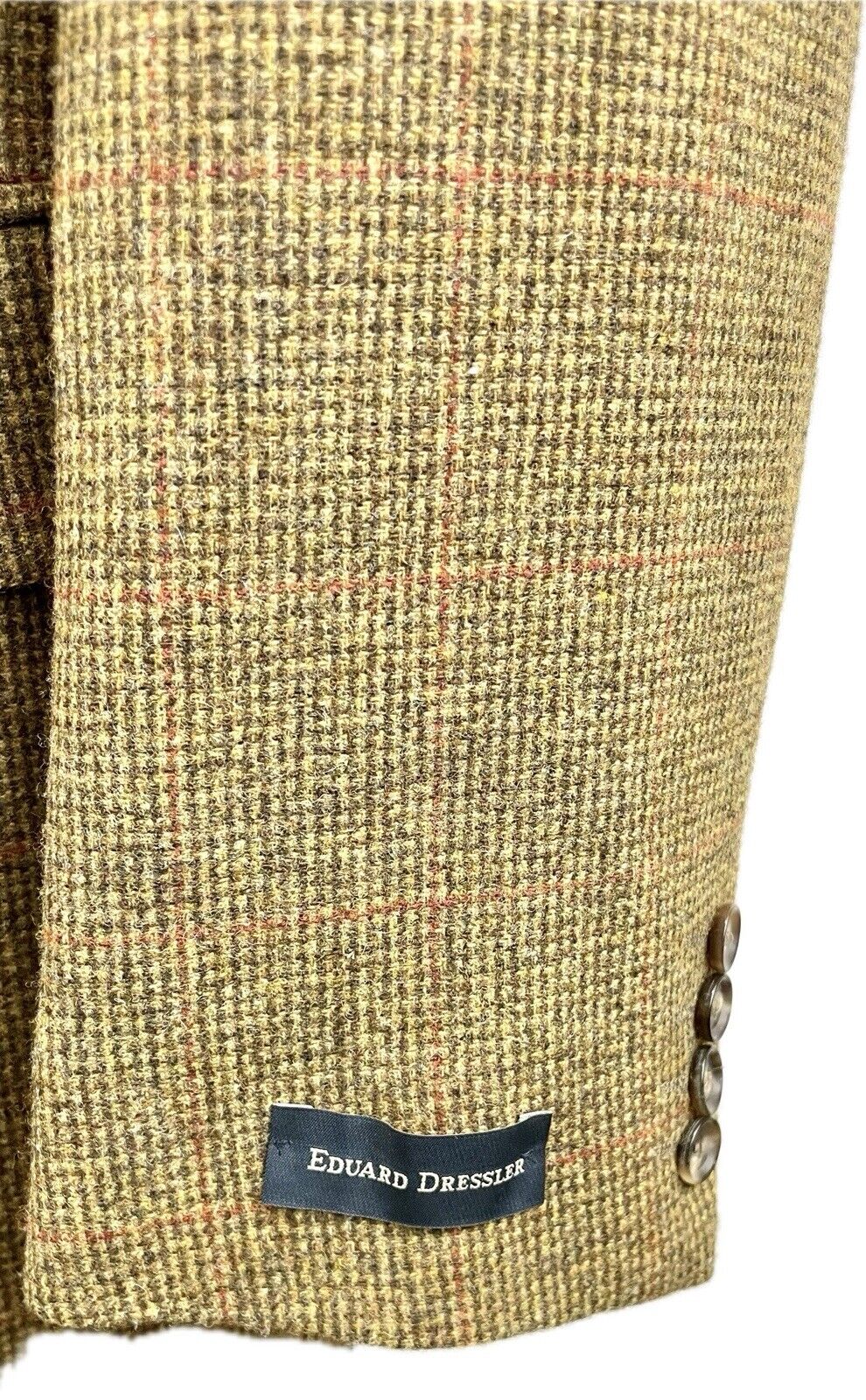 Eduard Dressler Tweedsakko 52 Herren Jacke Männer Jackett Sakko Anzug Jagd Tweed