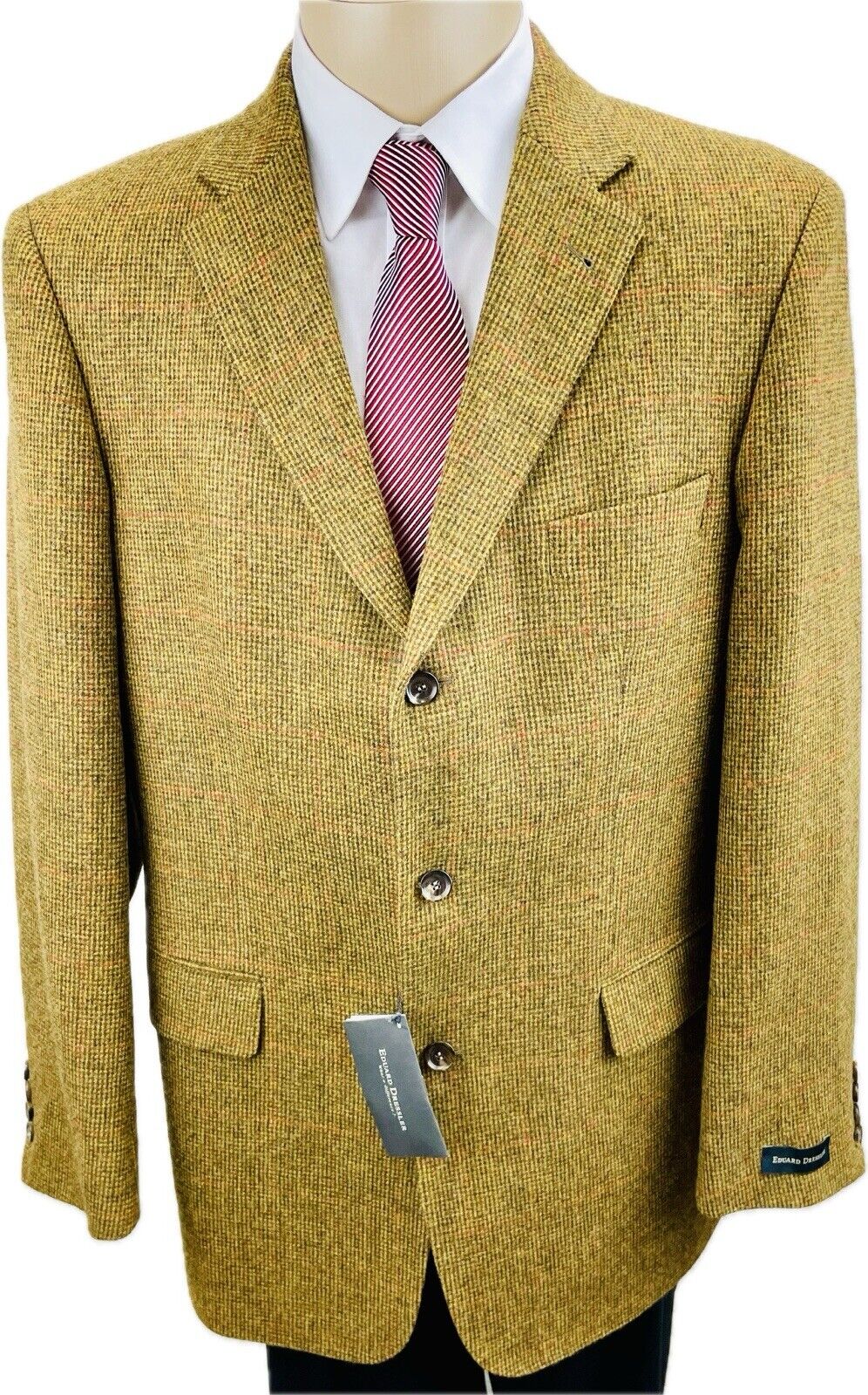 Eduard Dressler Tweedsakko 52 Herren Jacke Männer Jackett Sakko Anzug Jagd Tweed