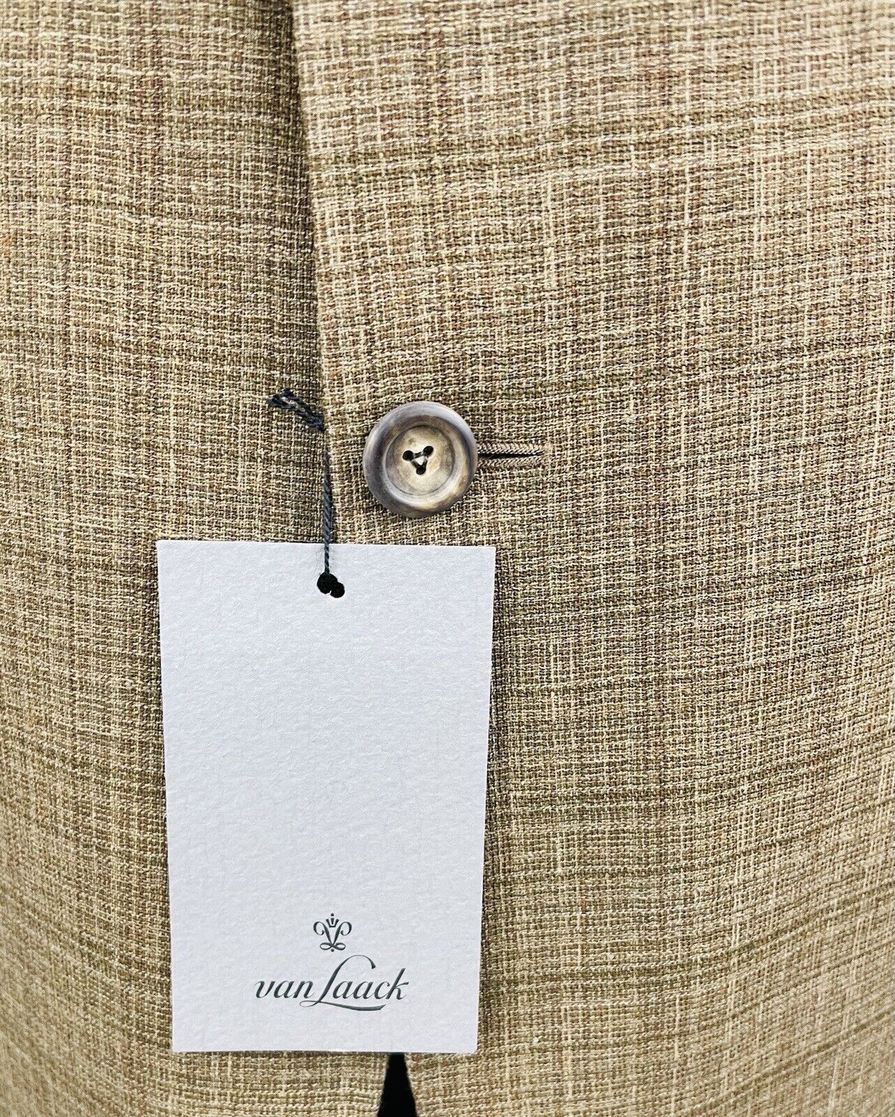 Van Laack Leinensakko 50 NEU Herren Jackett Jacke Sakko Leinen Anzug Kariert