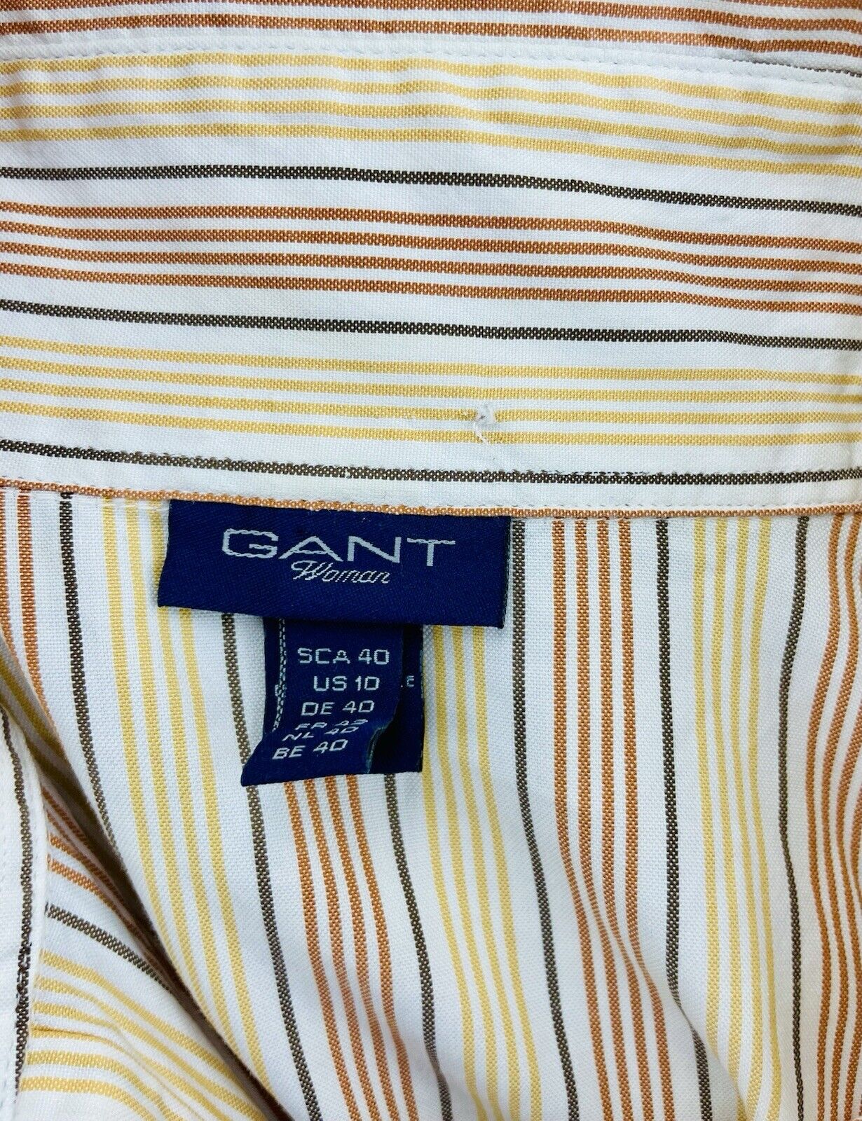 GANT Bluse Gr. M 40 Oxford Damen Hemdbluse Sweatshirt Frauen Poloshirt Hemd