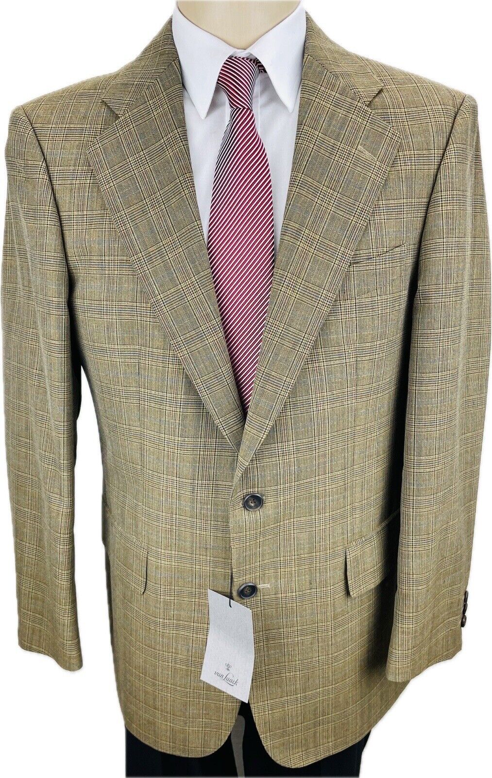 Van Laack Tweedsakko 50 NEU Herren Jackett Jacke Sakko Jagd Tweed Anzug Kariert