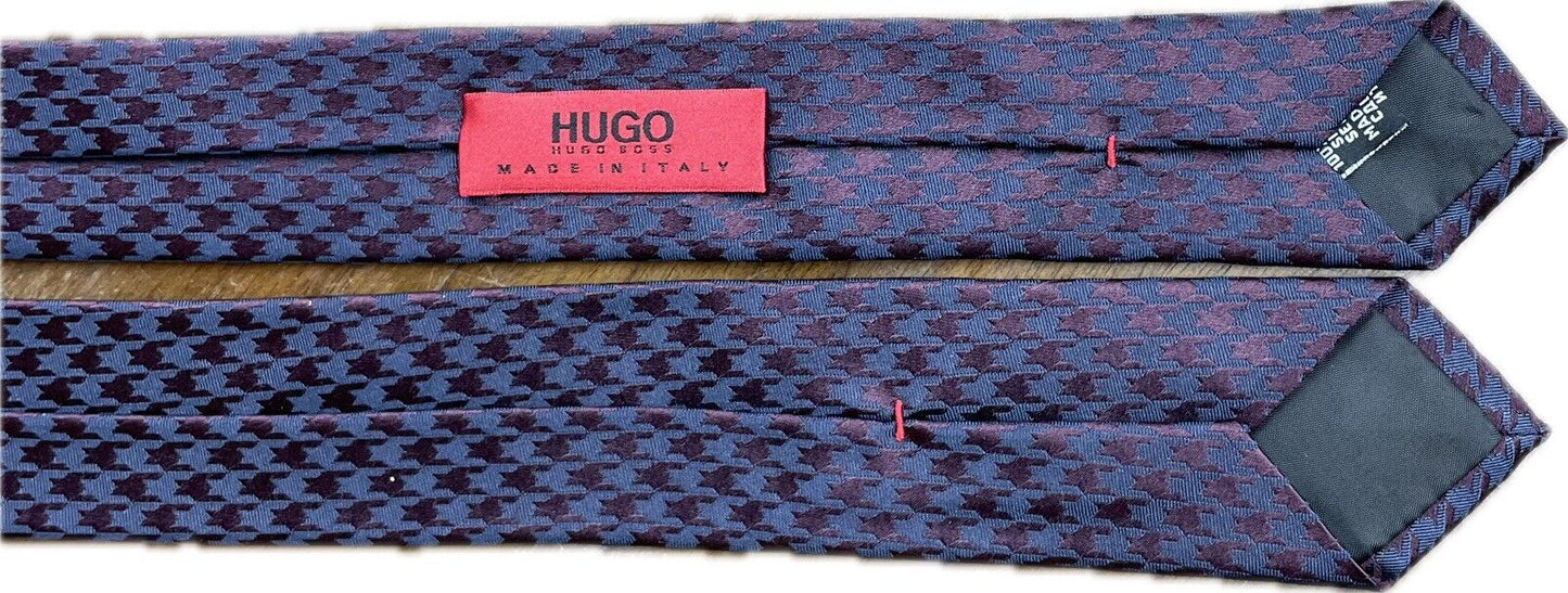 Hugo Boss Seidenkrawatte Herren Krawatten schmale Binder Schlips Luxus Seide