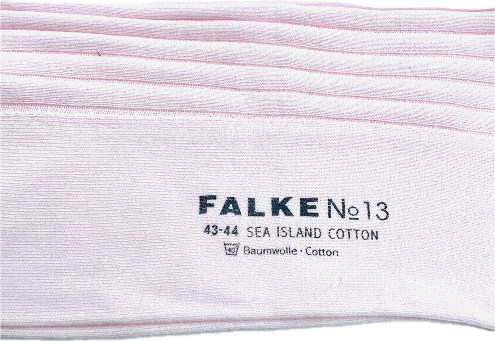 Falke No.13 Socken Gr 43-44 Herren Kniestrümpfe Strümpfe Rosa Sea Island Cotton