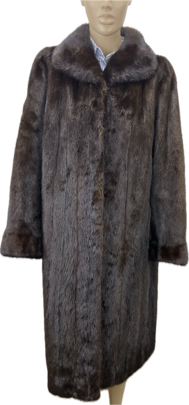 Saga Mink Nerzmantel Gr. 38 M Damen Pelzmantel Echt Pelz Nerzpelzmantel Nerz