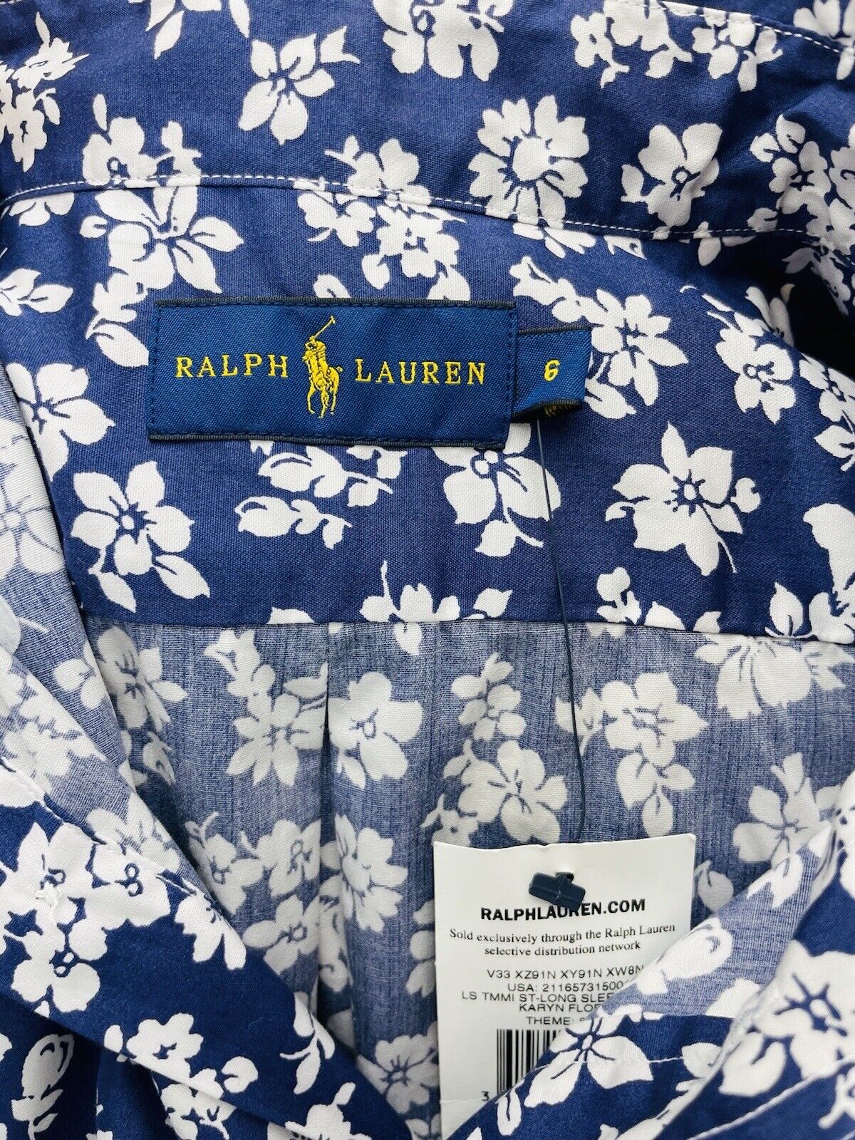 Ralph Lauren Bluse Gr. S 6 36 NEU Damen Hemdbluse Sweatshirt Frauen Poloshirt