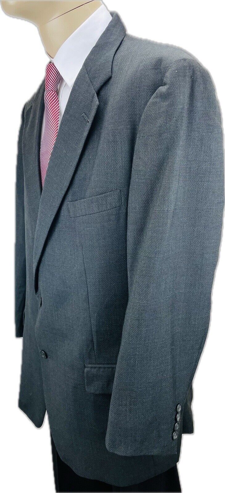 BURBERRY Sakko 56 Kariert Herren Jacke Jackett Sakko Anzug Jagd Tweed Vintage