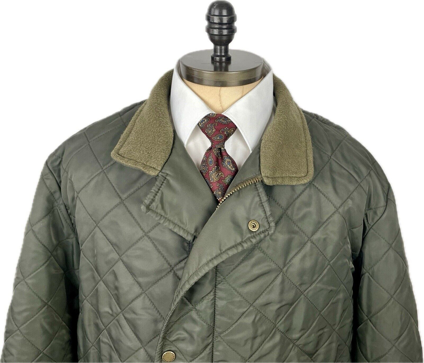 Burberry Steppjacke 2XL 56 XXL Herren Parka Mantel Jacken Wachsjacke Jagd Fleece