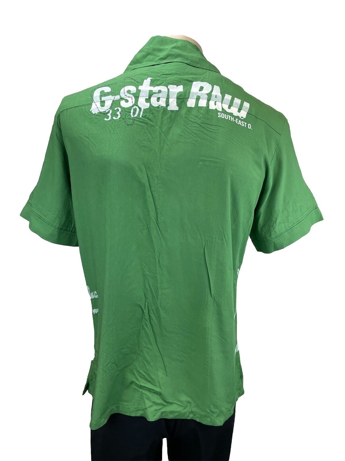 G-Star Hemd Gr. L Herren Hemden Sweatshirt Poloshirt Kurzarm Jeans Hawaiihemd