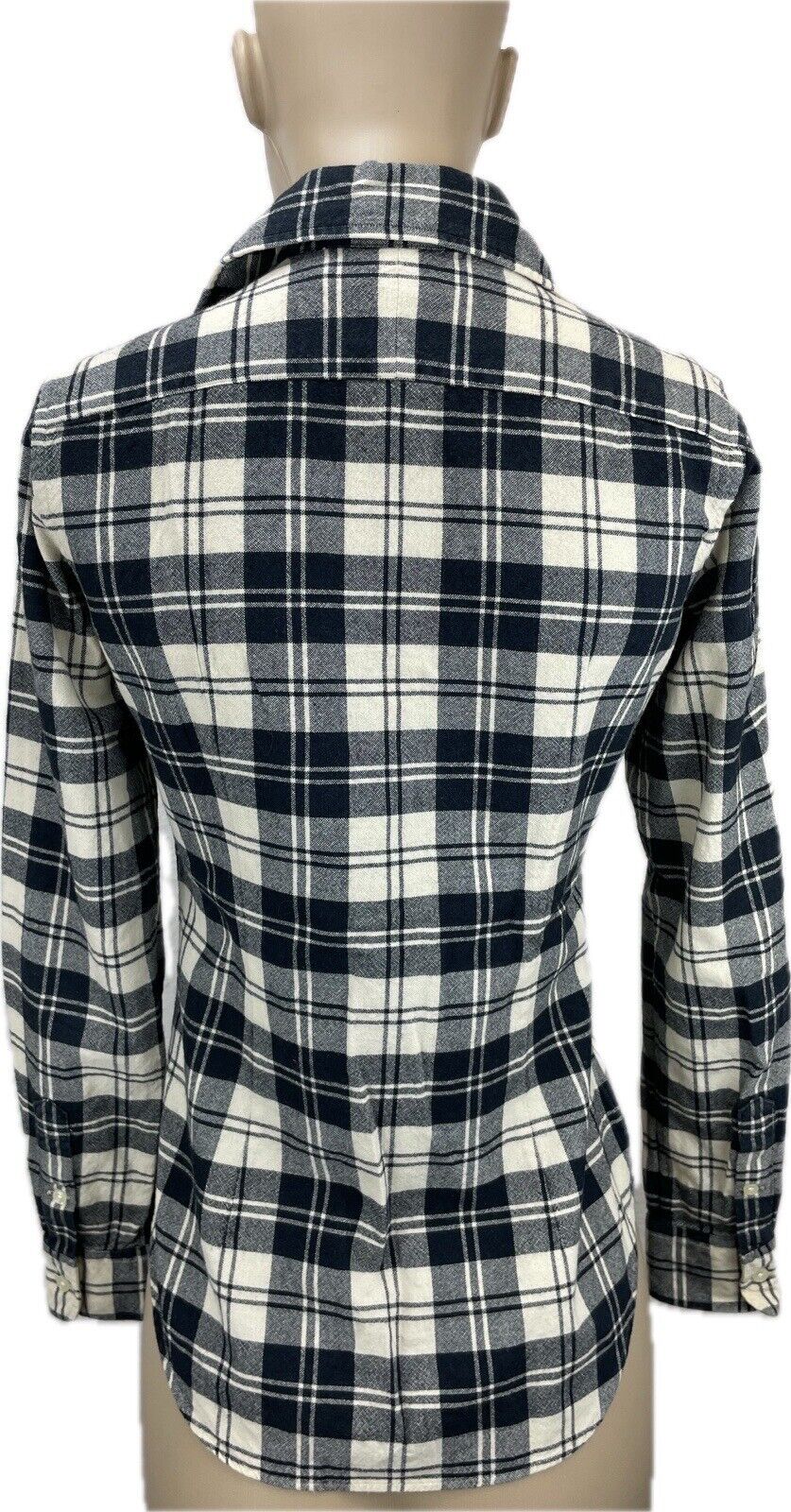 Ralph Lauren Flanellbluse Gr. XS 2 Damen Hemdbluse Sweatshirt Bluse Wolle Polo
