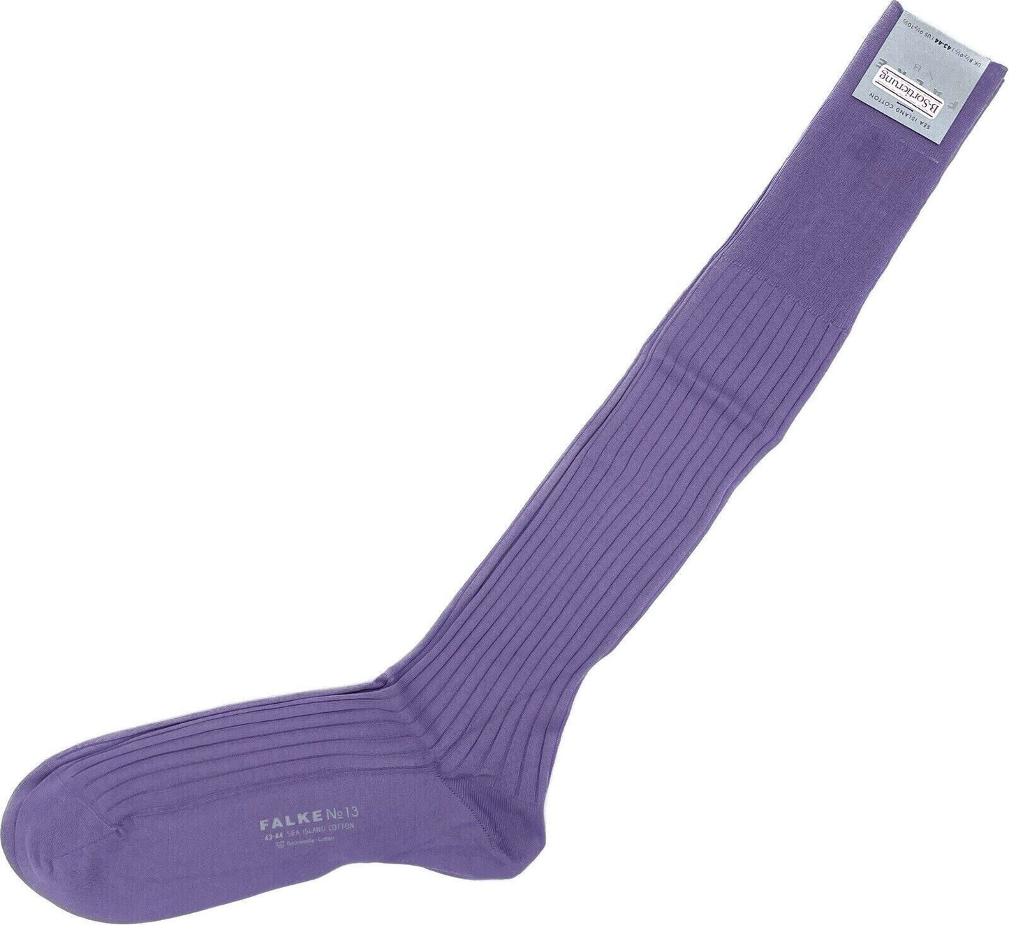 Falke No.13 Socken Gr. 43-44 Herren Kniestrümpfe Strümpfe Lila Sea Island Cotton