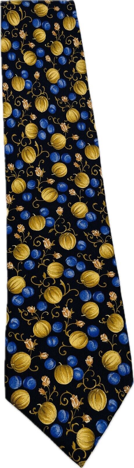Comtesse Seidenkrawatte Muscheln Maritim Herren Krawatten Vintage Tie
