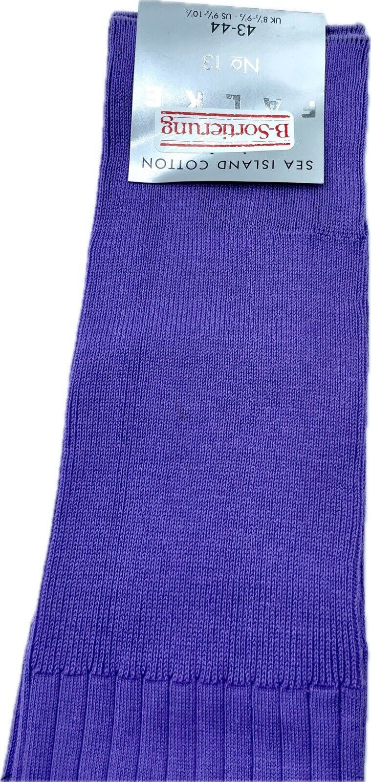 Falke No.13 Socken Gr 43-44 Herren Kniestrümpfe Strümpfe Lila Sea Island Cotton
