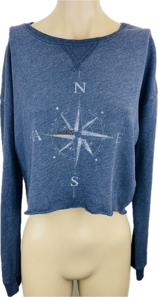 Hollister Pullover S Bauchfrei Damen Frauen Sweatshirt Shirt Top Oversize Pulli