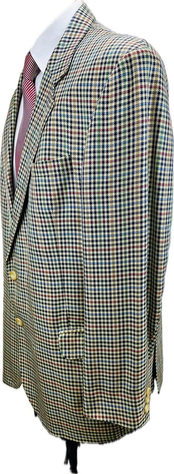 DAKS Sakko 54 Kariert Herren Tweed Jacke Jackett Seiden Sakko Anzug Jagd Vintage