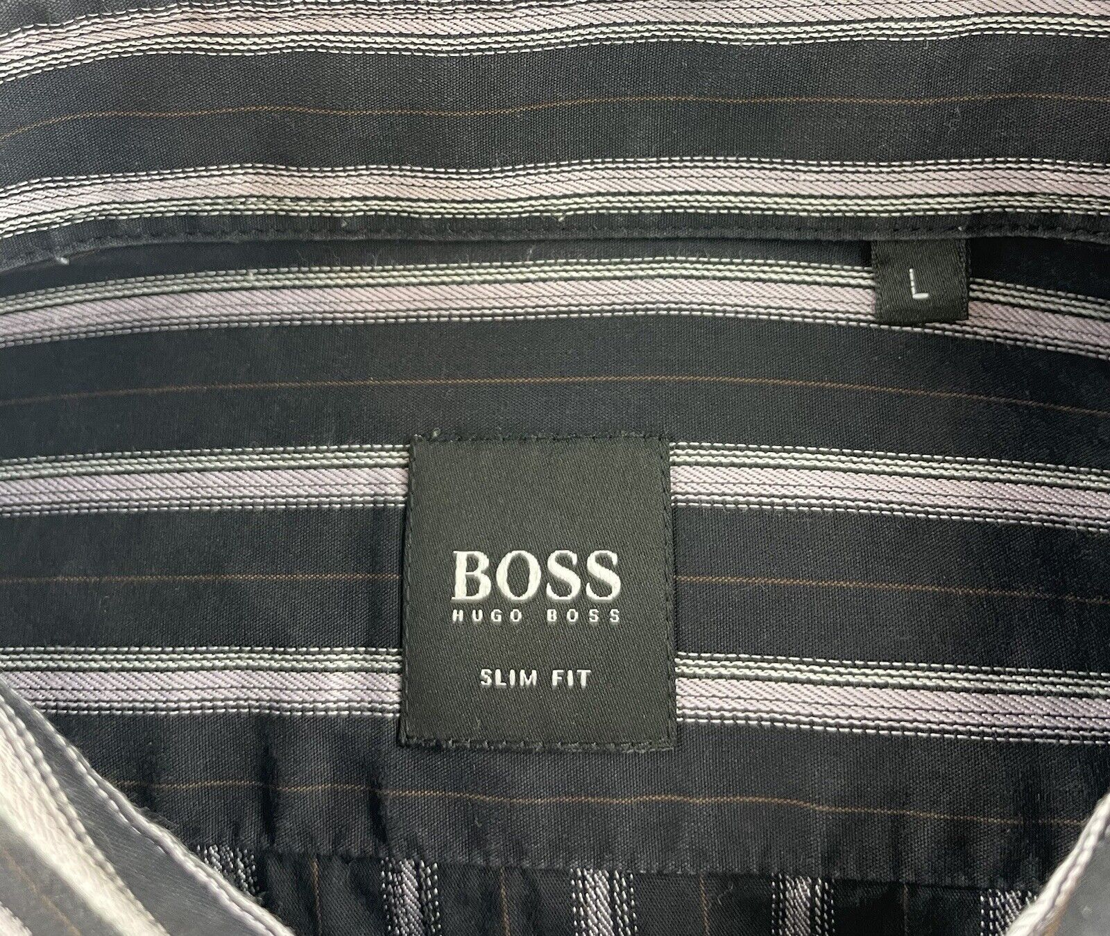 Hugo Boss Hemd Gr. L Slim Fit Herren Hemden Männer Sweatshirt Poloshirt Business
