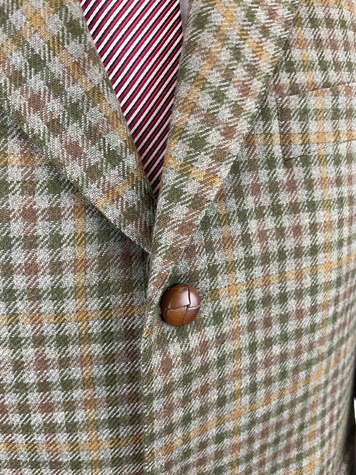 Eduard Dressler Tweedsakko 48 Herren Jacke Männer Jackett Sakko Anzug Jagd Tweed