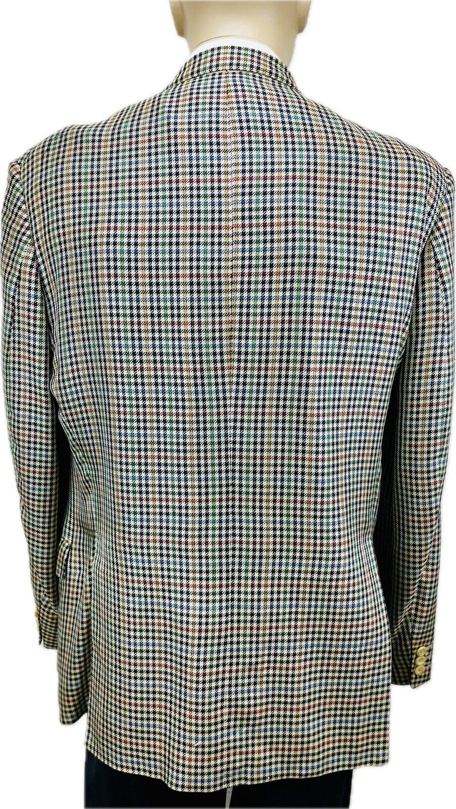 DAKS Sakko 54 Kariert Herren Tweed Jacke Jackett Seiden Sakko Anzug Jagd Vintage