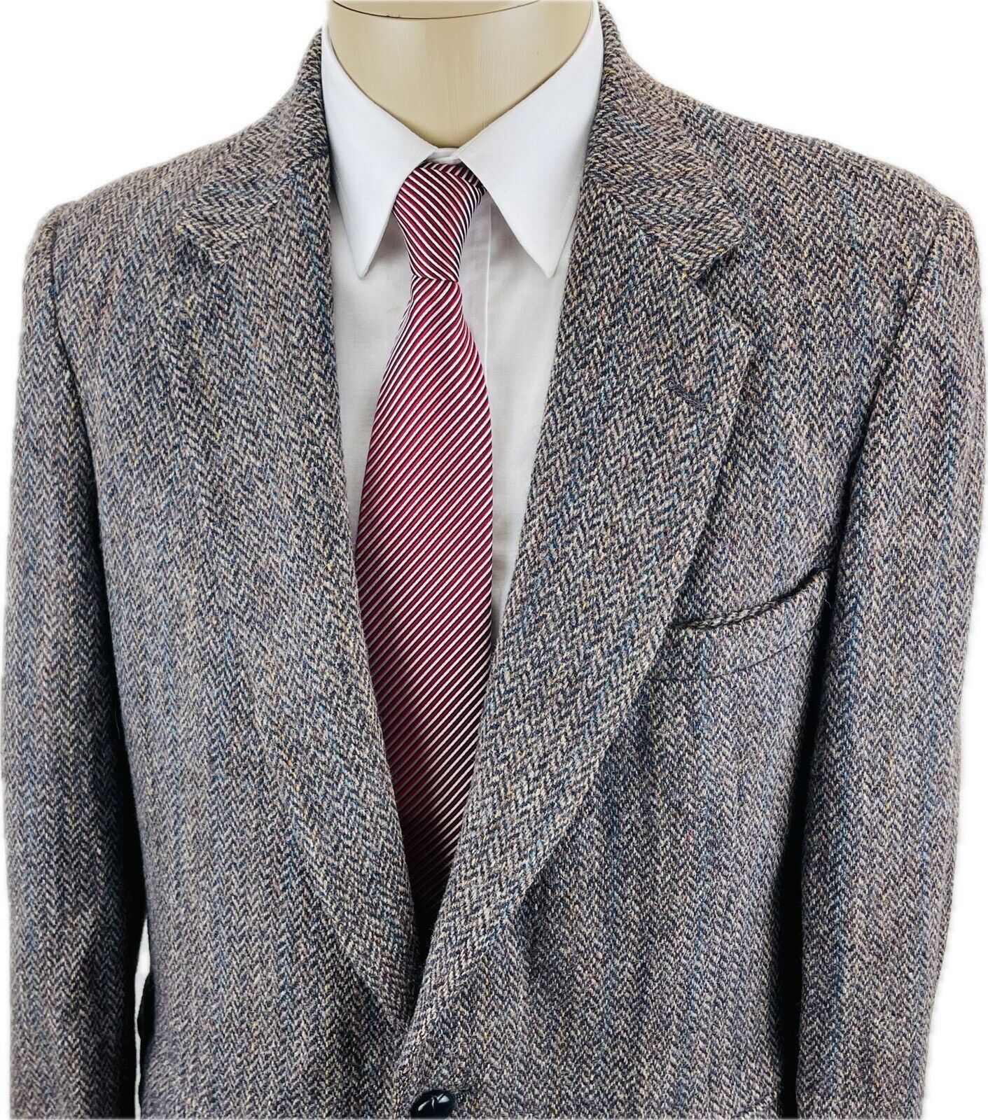 Harris Tweed Tweedsakko 52 Herren Männer Jackett Jacke Anzug Sakkos Jagd Vintage