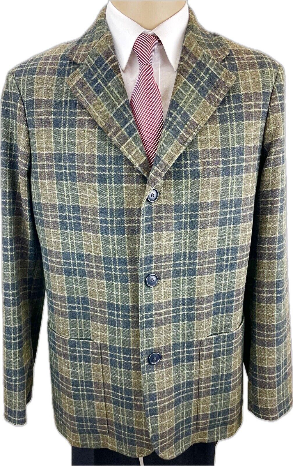 BURBERRY Tweedsakko 50 Kaschmir Herren Jacke Jackett Sakko Anzug Jagd Tweed NEU