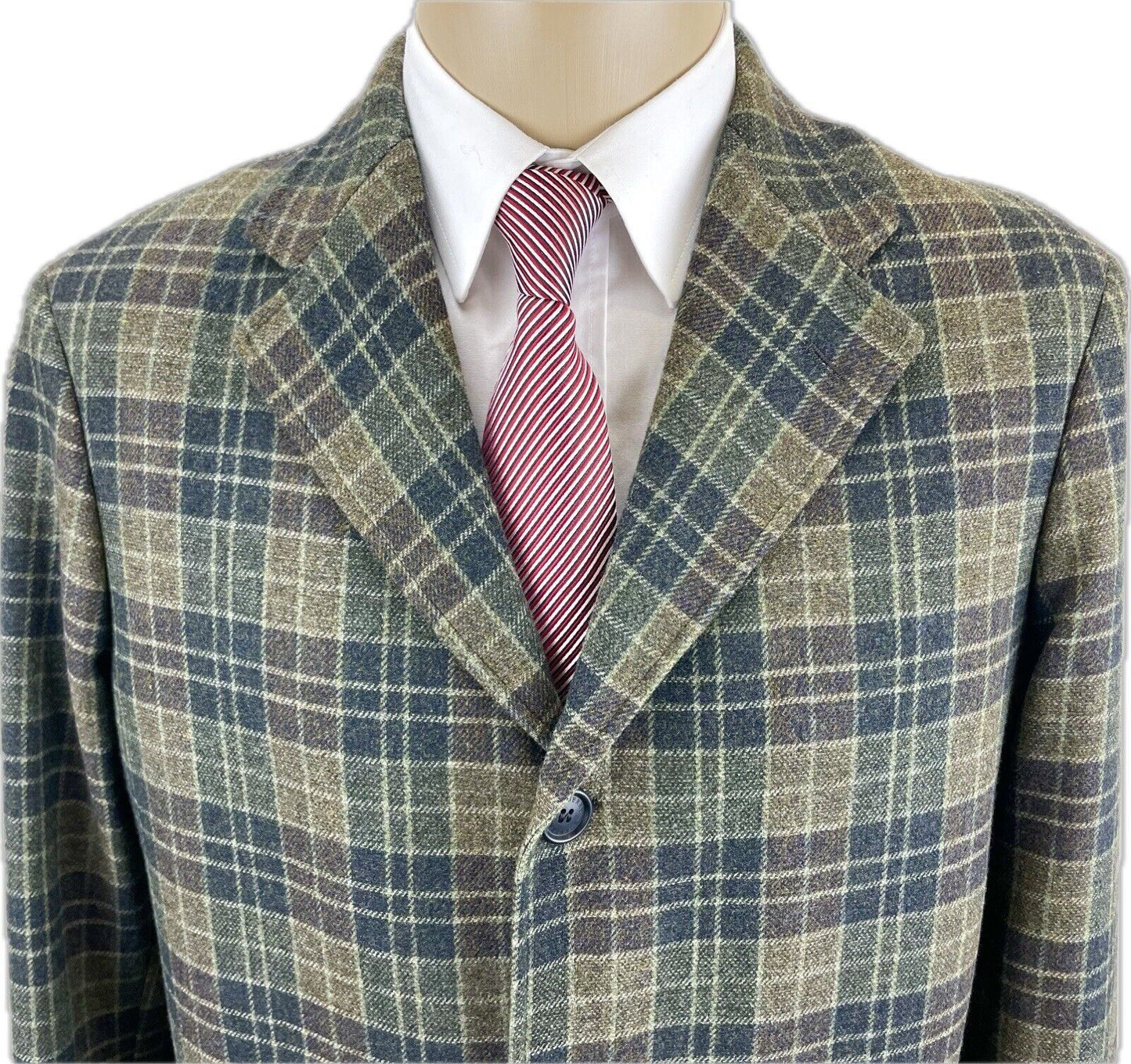 BURBERRY Tweedsakko 50 Kaschmir Herren Jacke Jackett Sakko Anzug Jagd Tweed NEU
