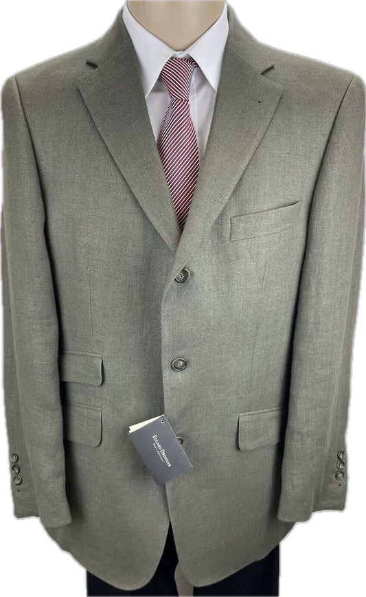 Eduard Dressler Leinensakko 50 Herren Sakko Jackett Jacke Anzug Jagd Blazer