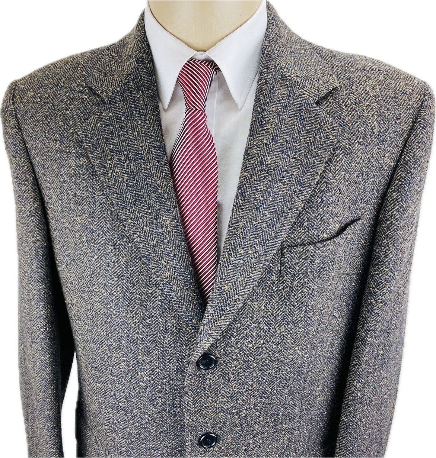 Pierre Cardin Tweedsakko 50 Herren Jackett Jacke Sakkos Jagd Anzug Paris Tweed