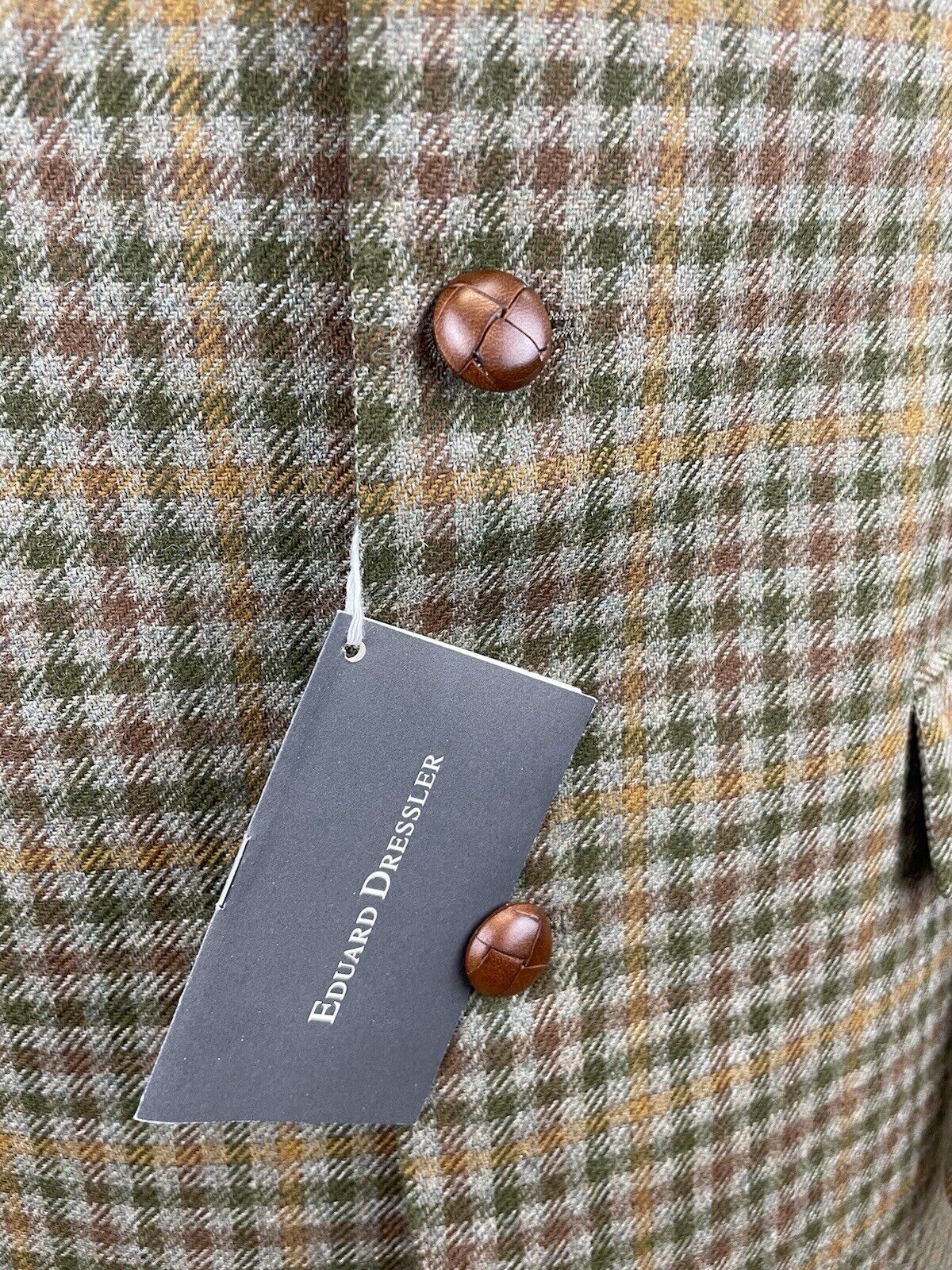 Eduard Dressler Tweedsakko 48 Herren Jacke Männer Jackett Sakko Anzug Jagd Tweed
