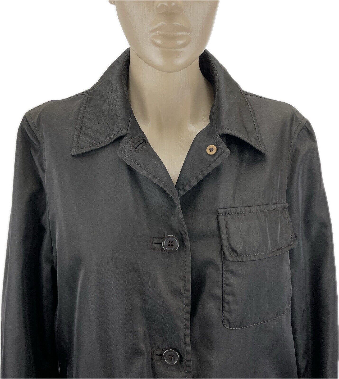 PRADA Trenchcoat L Damen Jacke Kostüm Jackett Frauen Designer  Parka Blazer