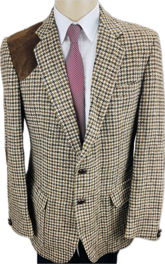 Harris Tweed Tweedsakko 52 Herren Schießjacke Jackett Jacke Sakkos Jagd Vintage