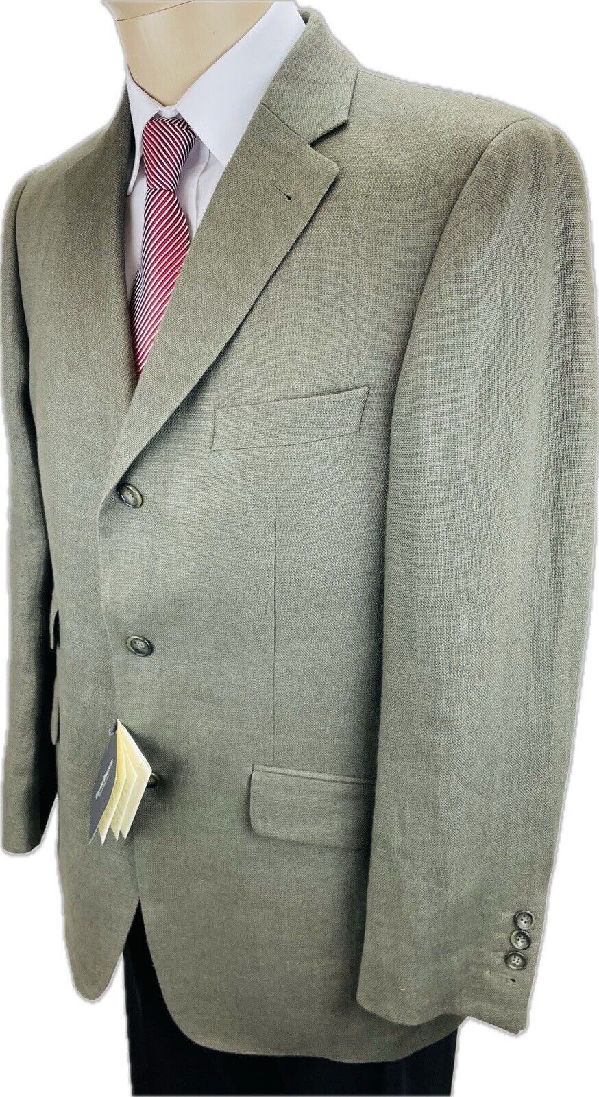 Eduard Dressler Leinensakko 50 Herren Sakko Jackett Jacke Anzug Jagd Blazer