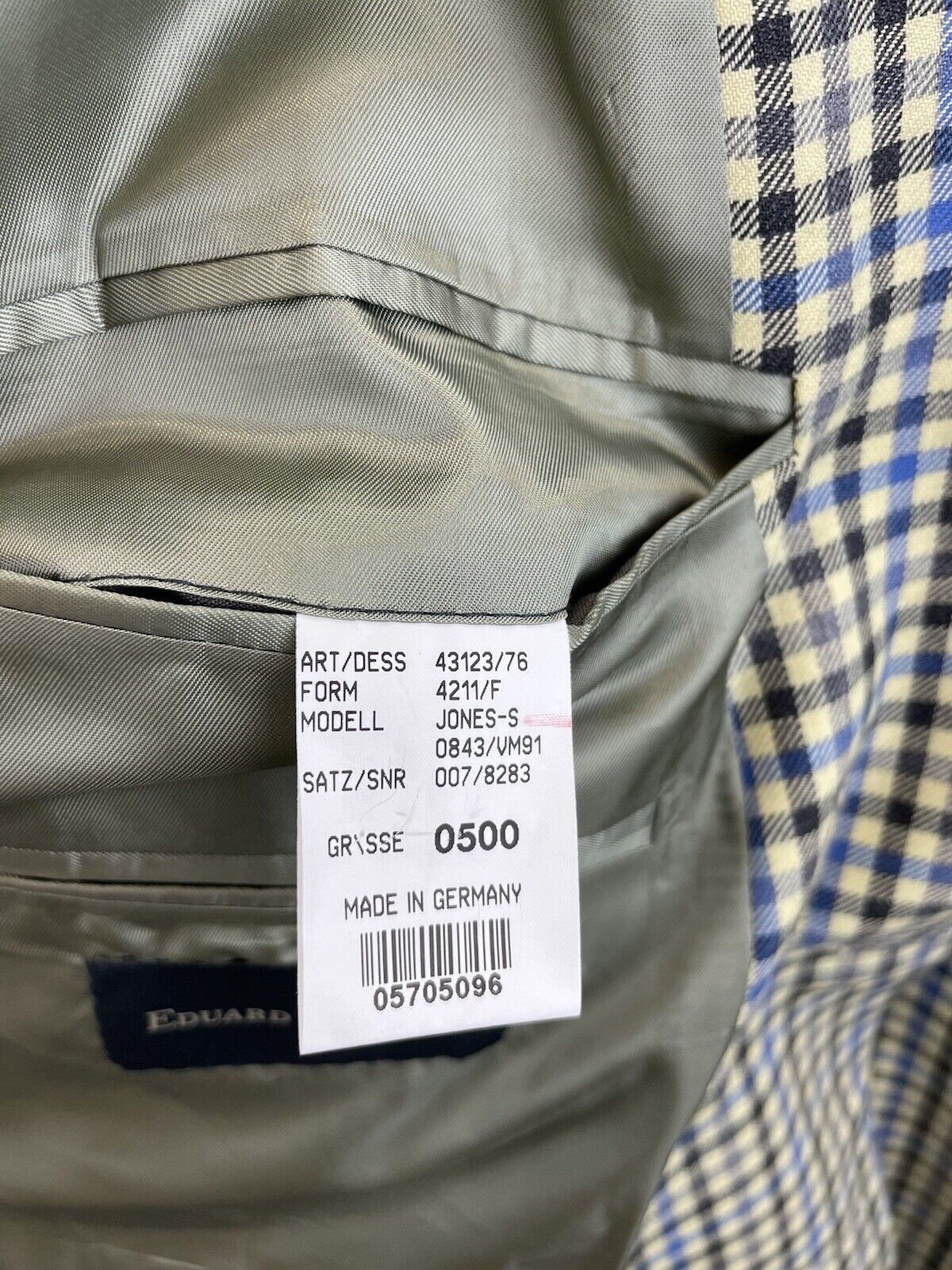 Eduard Dressler Tweedsakko 50 Herren Männer Jackett Sakko Anzug Jagd Blazer