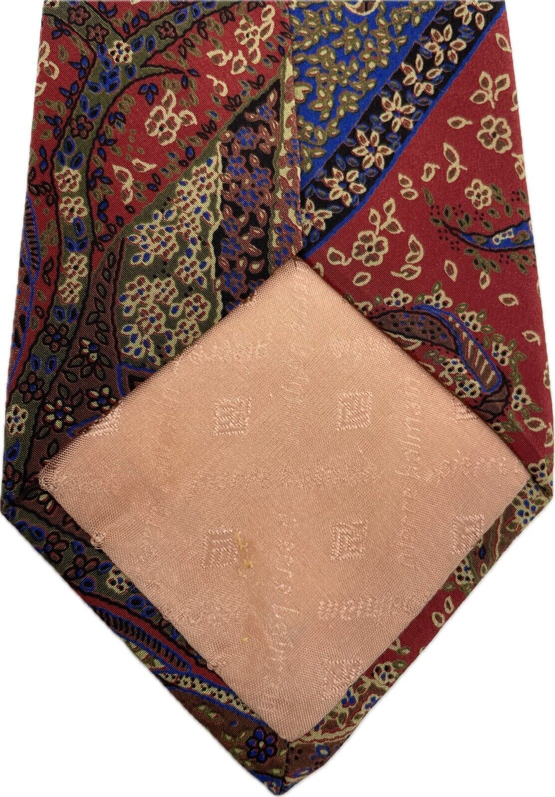 Pierre Balmain Seidenkrawatte Herren Krawatten Tie Schlips Vintage Paisley Paris