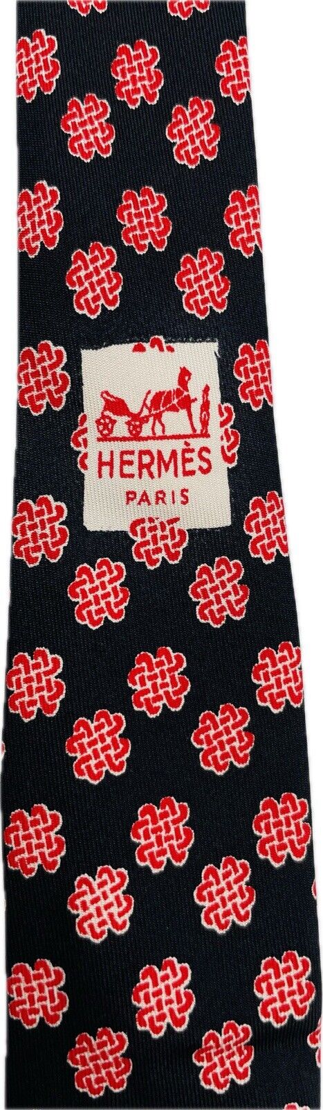 Hermès Paris Seidenkrawatte Herren Krawatten Binder Schlips Vintage Ketten Seide
