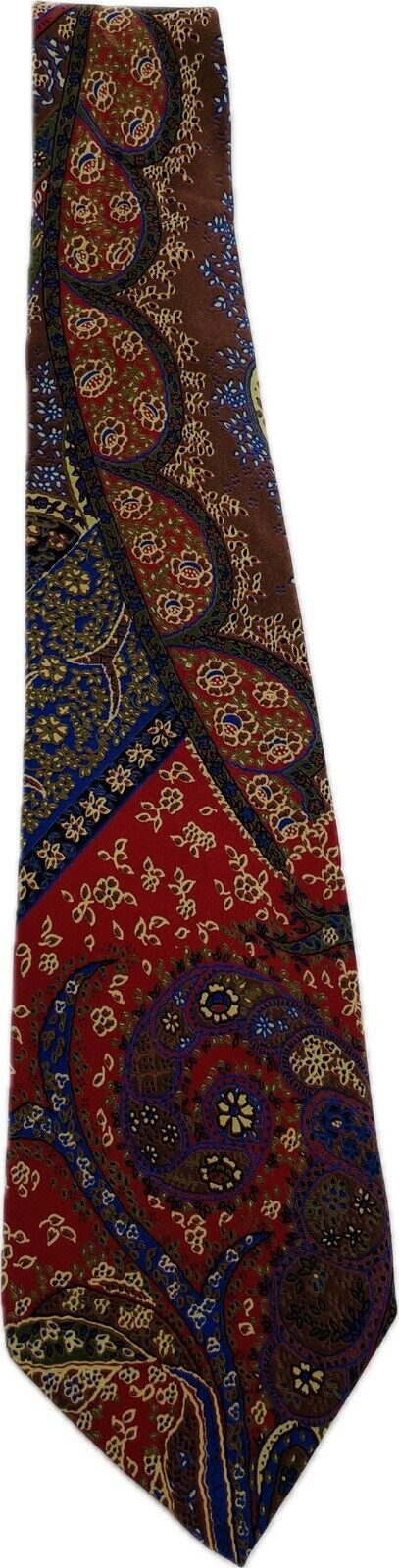 Pierre Balmain Seidenkrawatte Herren Krawatten Tie Schlips Vintage Paisley Paris