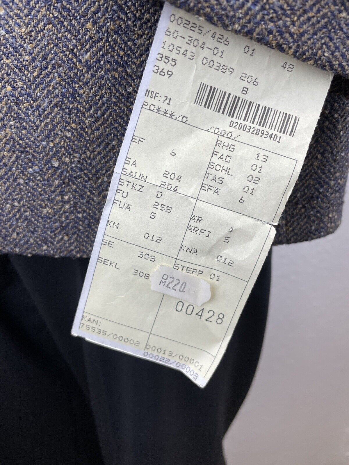 Pierre Cardin Tweedsakko 50 Herren Jackett Jacke Sakkos Jagd Anzug Paris Tweed