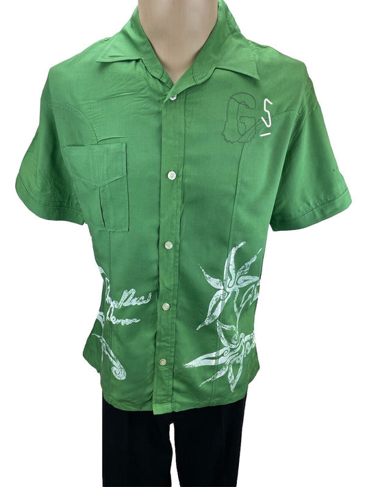 G-Star Hemd Gr. L Herren Hemden Sweatshirt Poloshirt Kurzarm Jeans Hawaiihemd