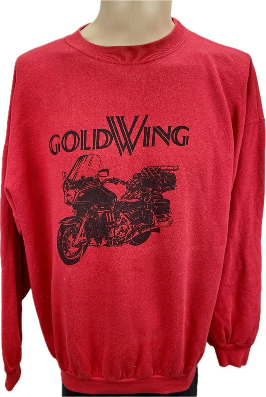 Honda Goldwing Pullover XL Herren Pulli Männer Sweatshirt Vintage 90s Y2K Retro