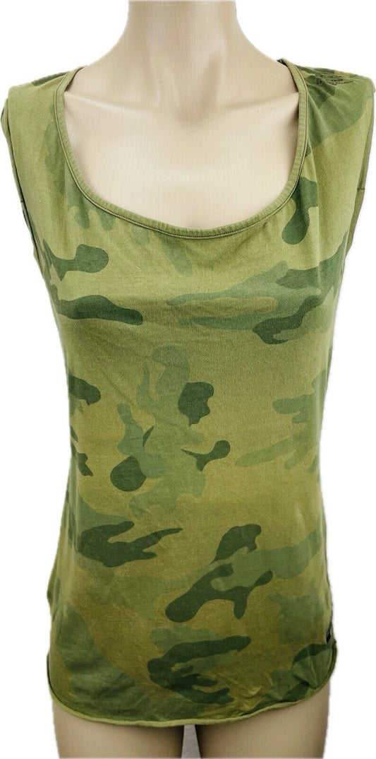 G-Star Top S Damen Oberteil Frauen Sweatshirt T-Shirt Top Poloshirt Camouflage
