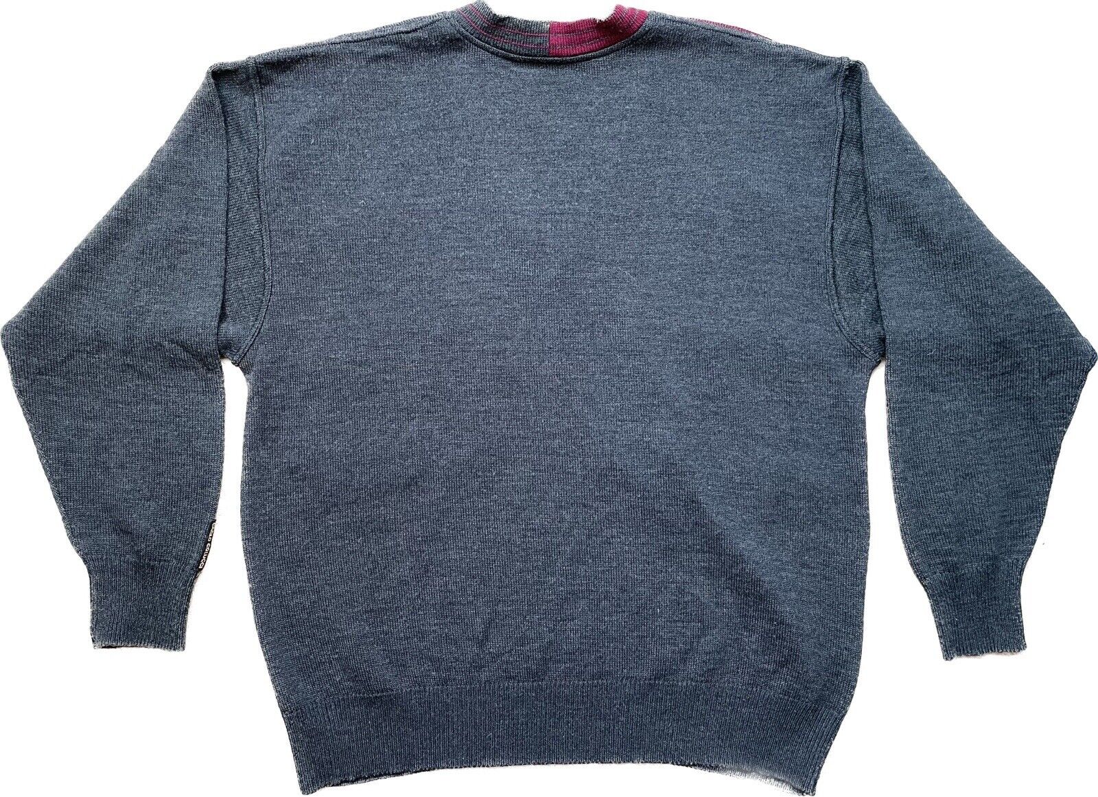Carlo Colucci Pullover XL 54 Herren Pulli Männer Sweatshirt Wolle Vintage 90s