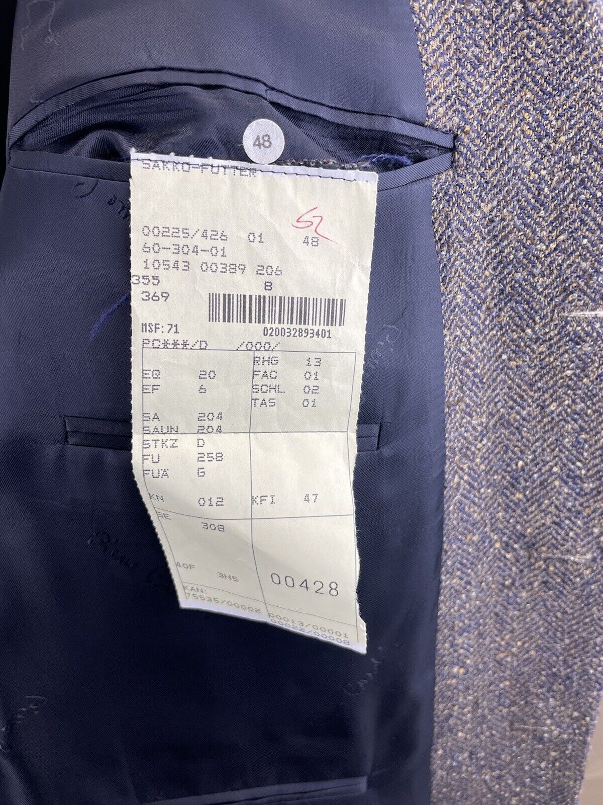 Pierre Cardin Tweedsakko 50 Herren Jackett Jacke Sakkos Jagd Anzug Paris Tweed